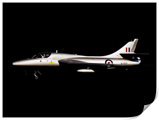 Hawker Hunter XL577 Print by Keith Campbell