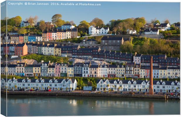 Houses of Cobh, Ireland Canvas Print by Brian Jannsen