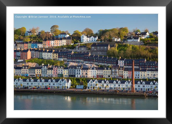 Houses of Cobh, Ireland Framed Mounted Print by Brian Jannsen