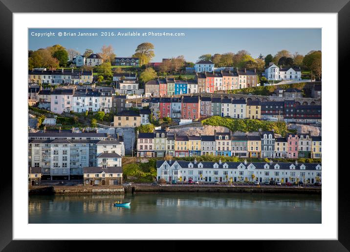 Colorful Cobh Framed Mounted Print by Brian Jannsen