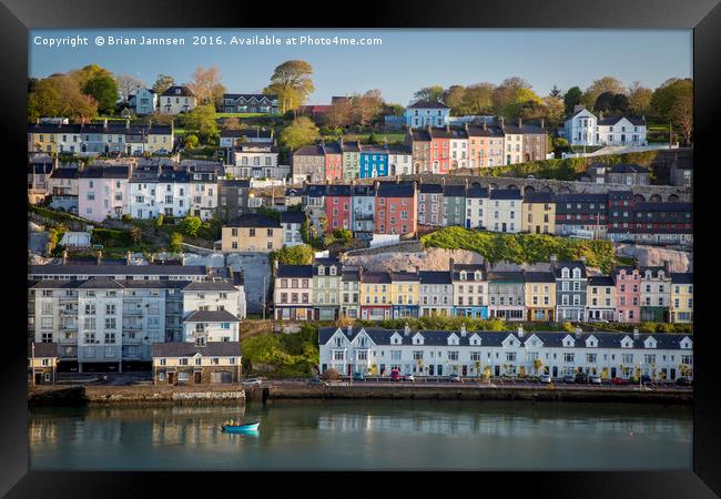 Colorful Cobh Framed Print by Brian Jannsen
