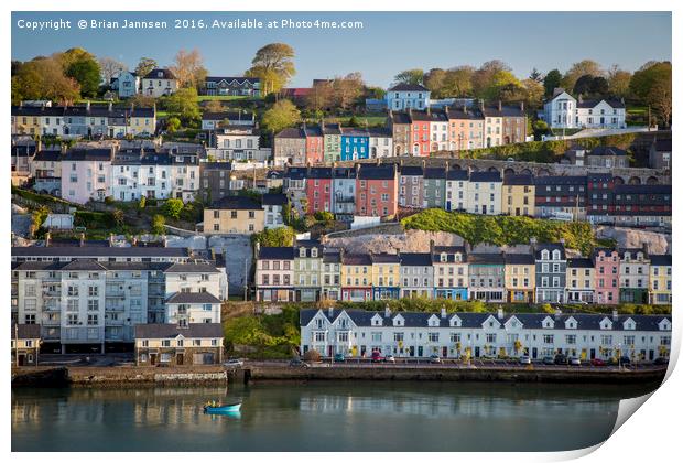 Colorful Cobh Print by Brian Jannsen