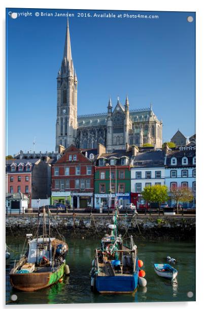 St. Coleman Cathedral, Cobh Ireland Acrylic by Brian Jannsen