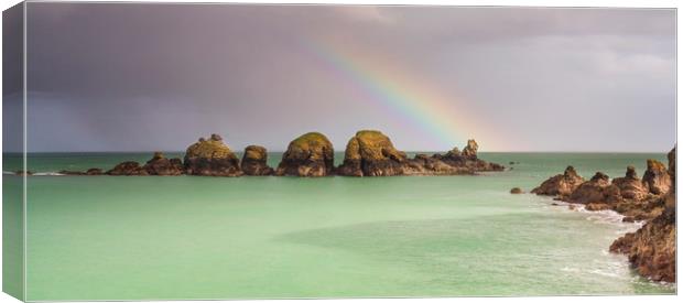 Coastal scene on Sark  Canvas Print by chris smith