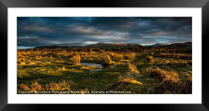 Brecon Beacons Panorama Framed Mounted Print by Creative Photography Wales