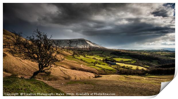 Hay Bluff Spring Landscape Print by Creative Photography Wales