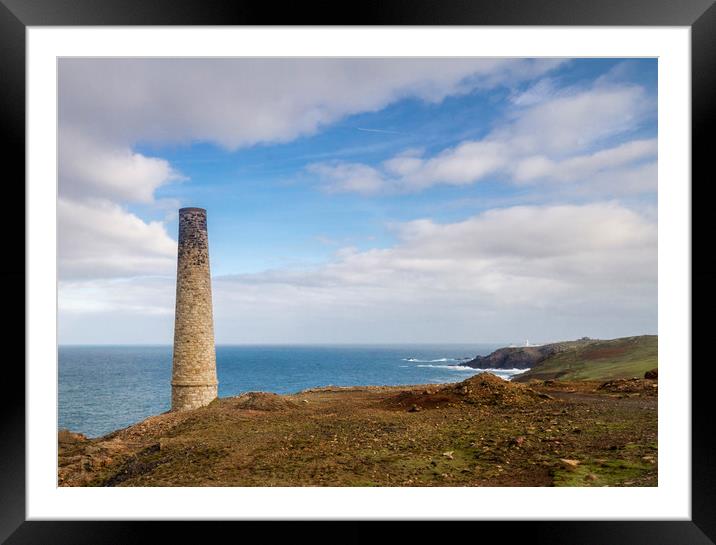  Levant Mine Historical coastline of cornwall  Framed Mounted Print by chris smith