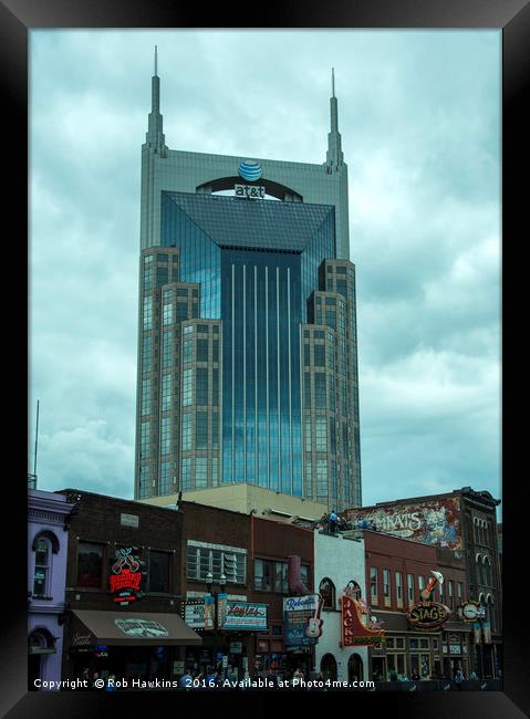 Bat Building  Framed Print by Rob Hawkins