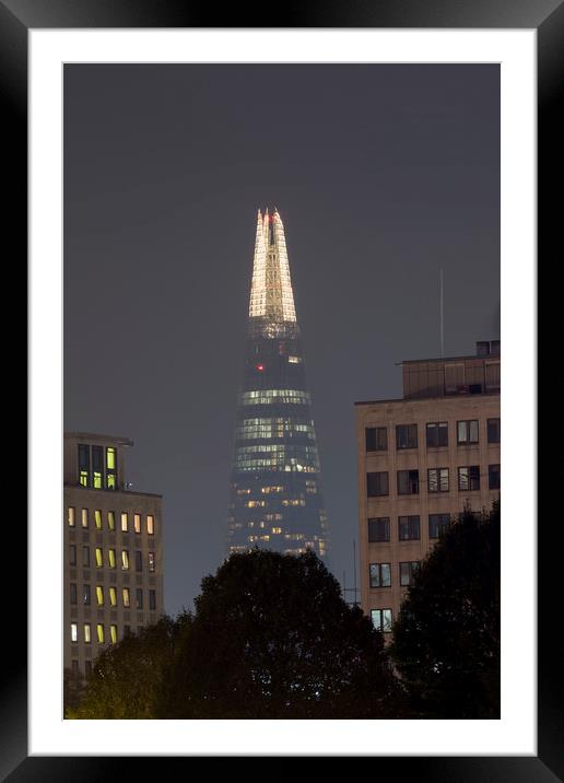 The Shard   Framed Mounted Print by chris smith