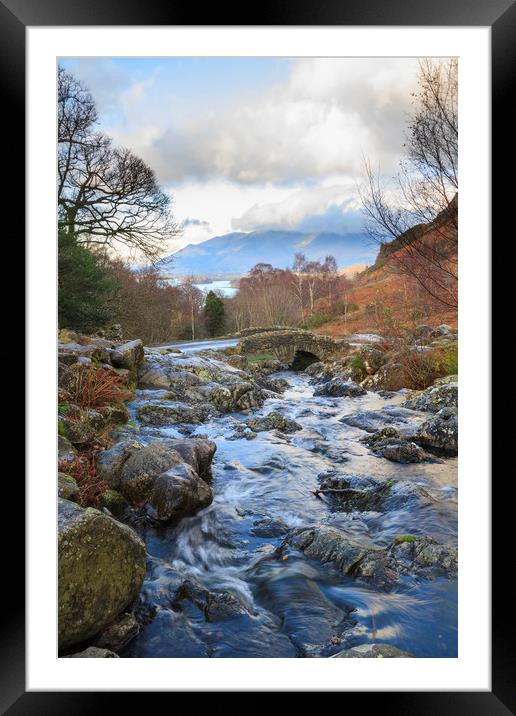 Ashness Bridge      Framed Mounted Print by chris smith
