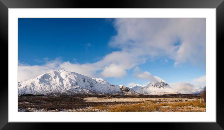 Rannoch Moor Panorama.  Framed Mounted Print by Tommy Dickson