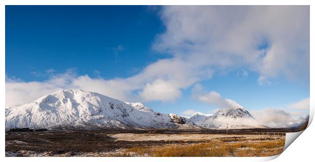 Rannoch Moor Panorama.  Print by Tommy Dickson