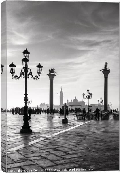 Early Morning in Venice Canvas Print by Ian Collins