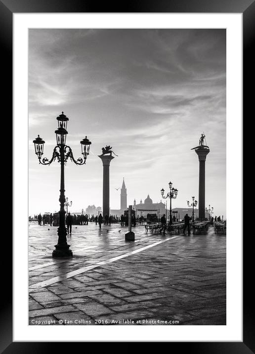 Early Morning in Venice Framed Mounted Print by Ian Collins