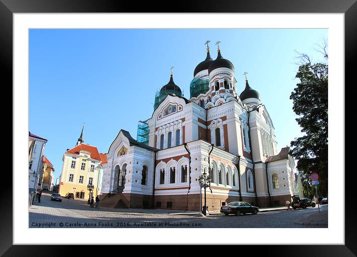 Alexander Nevsky Cathedral, Tallinn, Estonia Framed Mounted Print by Carole-Anne Fooks