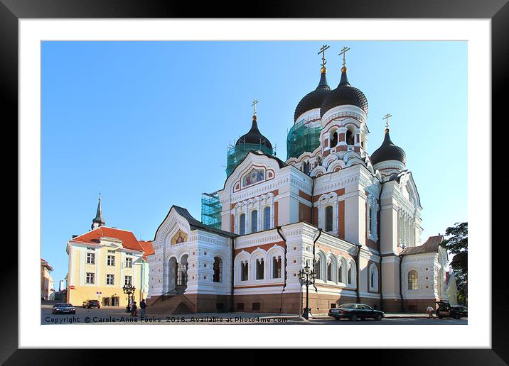 Alexander Nevsky Cathedral, Tallin, Estonia Framed Mounted Print by Carole-Anne Fooks