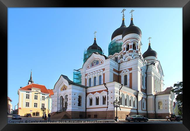 Alexander Nevsky Cathedral, Tallin, Estonia Framed Print by Carole-Anne Fooks