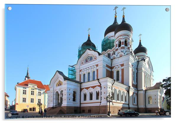 Alexander Nevsky Cathedral, Tallin, Estonia Acrylic by Carole-Anne Fooks