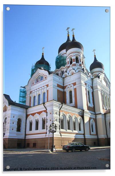 Alexander Nevsky Cathedral, Tallinn, Estonia Acrylic by Carole-Anne Fooks