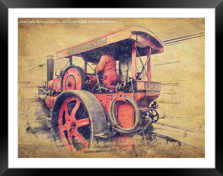 Nostalgic Steam Transport The Dingle Framed Mounted Print by Beryl Curran