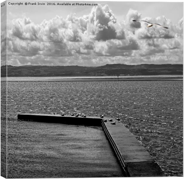 West Kirby Marine Lake on a windy day Canvas Print by Frank Irwin