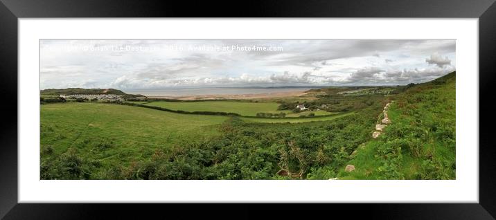Panoramic Gower Framed Mounted Print by Brian The Destroyer
