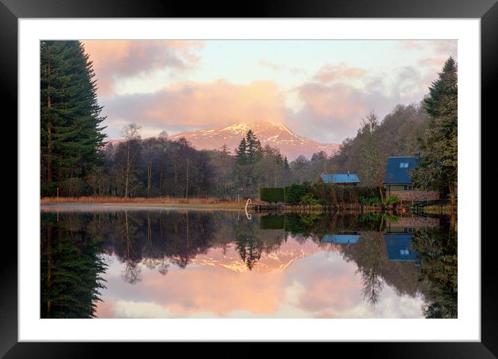 Ben Lomond Reflections Framed Mounted Print by Miles Gray