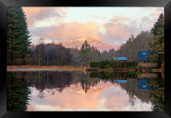 Ben Lomond Reflections Framed Print by Miles Gray