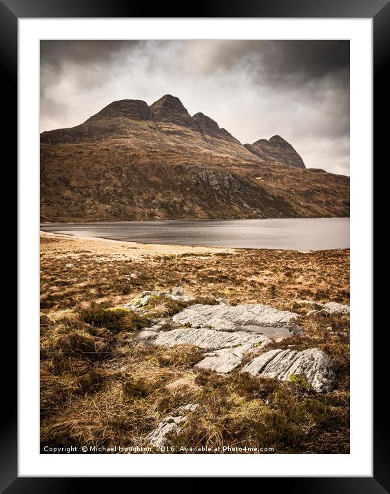 Suilven from the east Framed Mounted Print by Michael Houghton