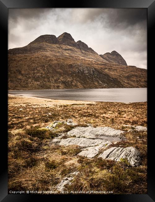Suilven from the east Framed Print by Michael Houghton