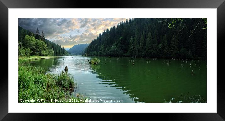 Mountain Lake Framed Mounted Print by Florin Birjoveanu