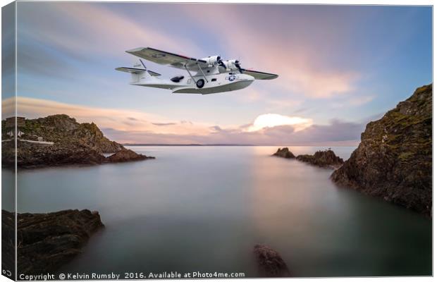 catalina flying boat Canvas Print by Kelvin Rumsby