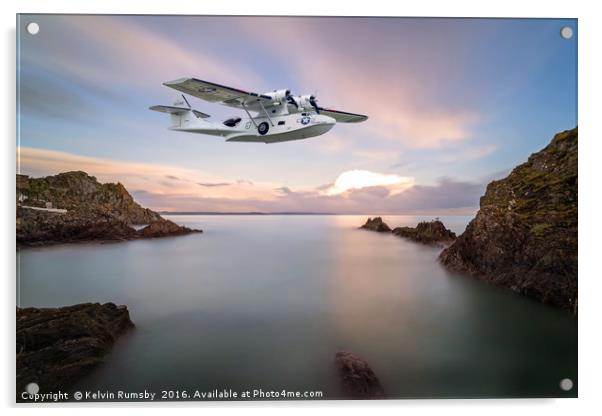 catalina flying boat Acrylic by Kelvin Rumsby