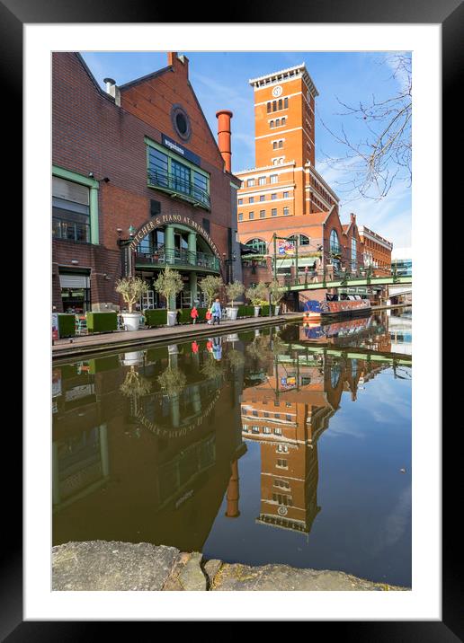 Views around Birmingham city centre Uk Framed Mounted Print by Gail Johnson