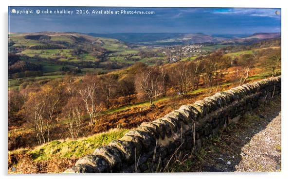 English Landscape - Peak District Acrylic by colin chalkley