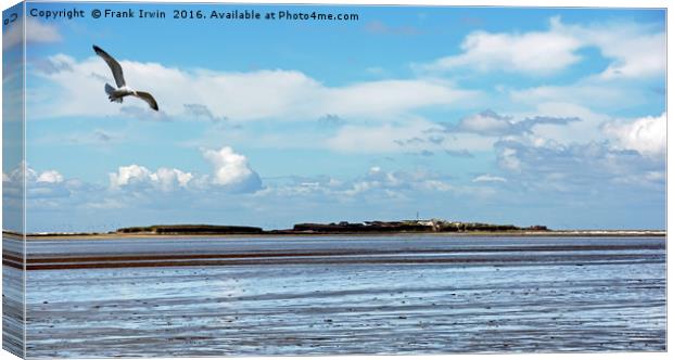 Hilbre Island, River Dee Canvas Print by Frank Irwin
