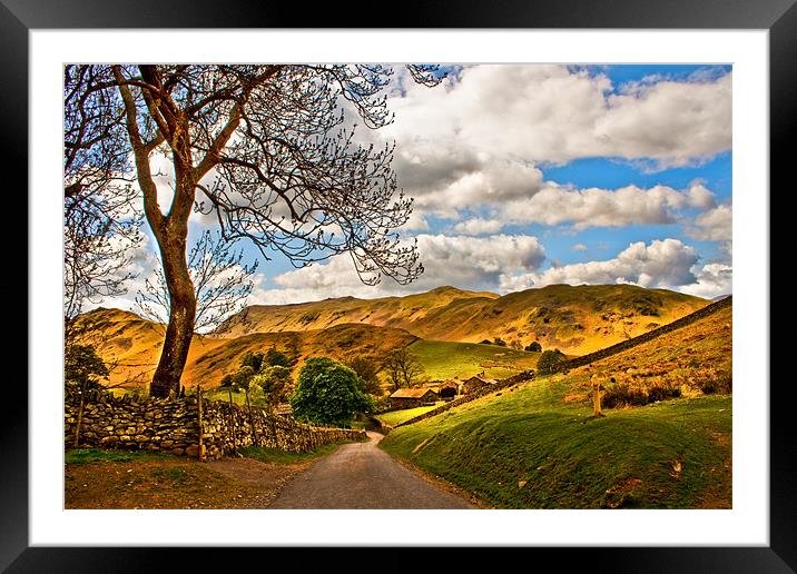 The Road To Howtown Framed Mounted Print by Jim kernan