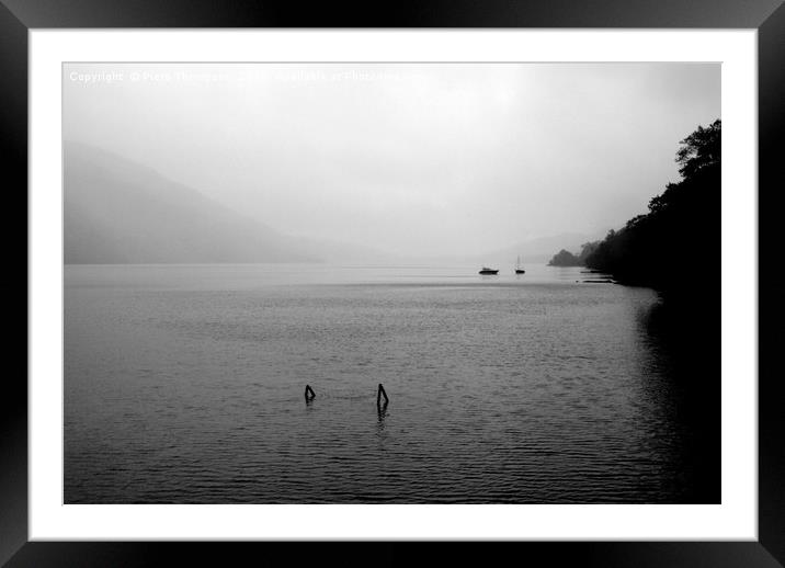 Peaceful Loch Lomond scene Framed Mounted Print by Piers Thompson