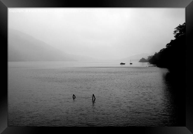 Peaceful Loch Lomond scene Framed Print by Piers Thompson