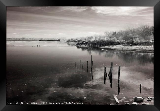 Water's edge Framed Print by Keith Atkins