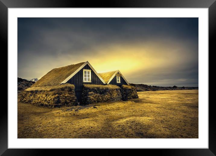 Old Huts Framed Mounted Print by Svetlana Sewell
