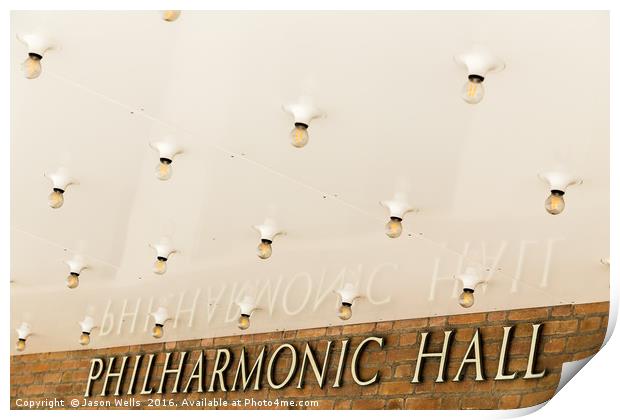 Philharmonic Hall reflection Print by Jason Wells