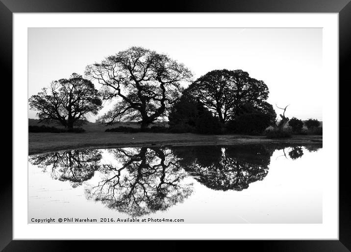 Silhouettes Framed Mounted Print by Phil Wareham