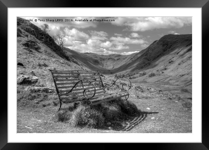 Welcome Resting Place - Martindale, Cumbria Framed Mounted Print by Tony Sharp LRPS CPAGB