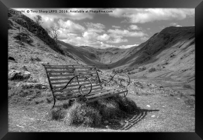 Welcome Resting Place - Martindale, Cumbria Framed Print by Tony Sharp LRPS CPAGB