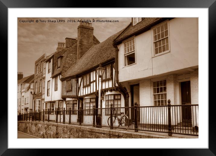 All Saints Street, Hastings Old Town, East Sussex Framed Mounted Print by Tony Sharp LRPS CPAGB