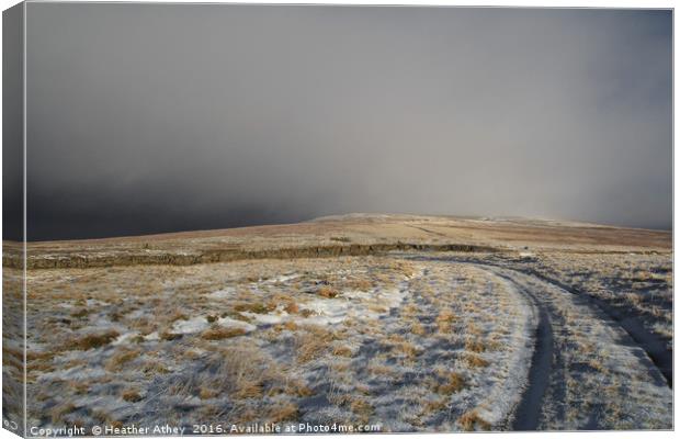 Winter on Hartside Canvas Print by Heather Athey