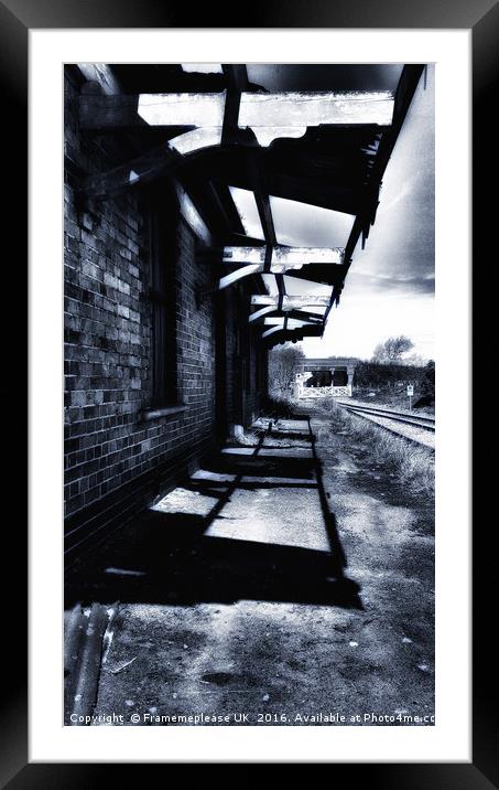 Abandoned Train station  Framed Mounted Print by Framemeplease UK