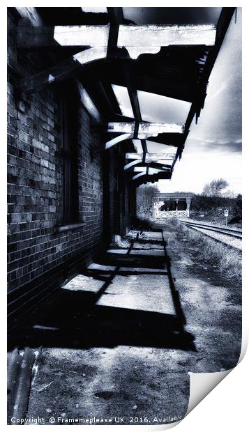 Abandoned Train station  Print by Framemeplease UK