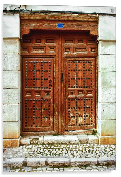 Old wooden door Acrylic by Igor Krylov